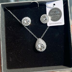 Swarovski Earrings + Necklace